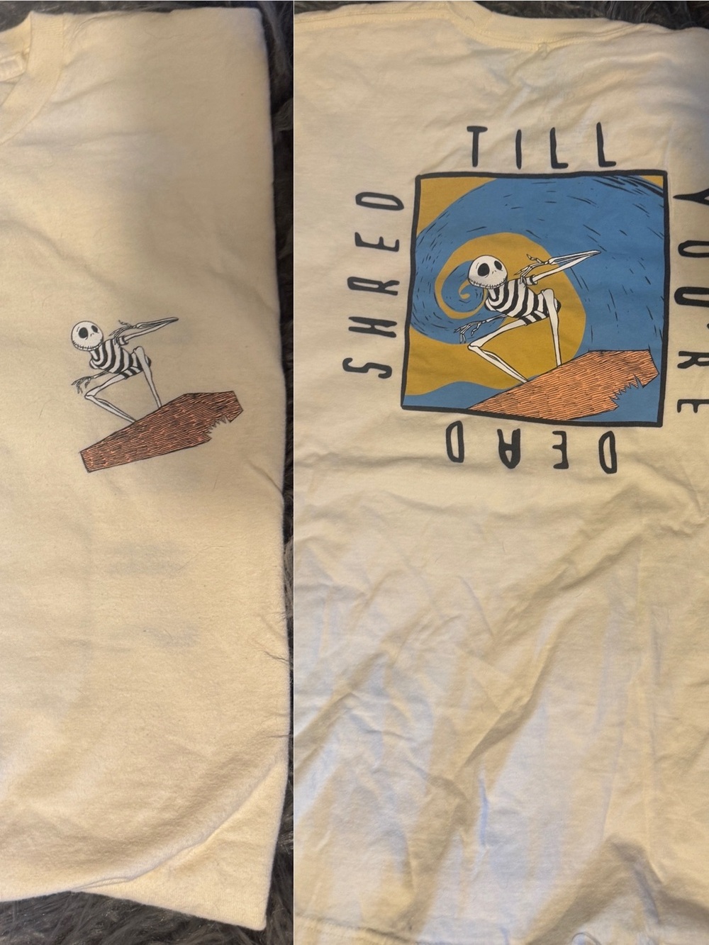Disney The Nightmare Before Christmas Cream Graphic Tee - Picture 8 of 8